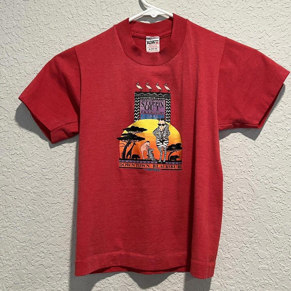 Vintage 1991 Steppin Out Music Festival Kids Shirt Size Medium 10-12